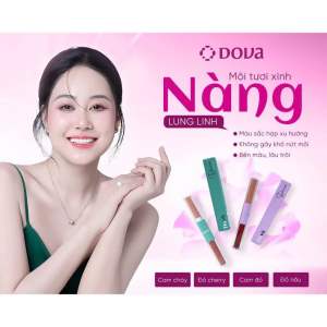 Son lì 2 đầu DoVà giúp đôi môi căng mọng và dưỡng môi
