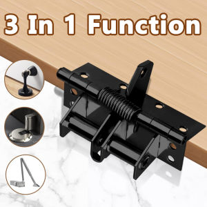 Door Closer 90° Right Angle Locator Automatic Closing Hinge Buffer Invisible Door Spring Hinge