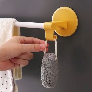 ราวแขวนติดผนัง ไม่ต้องเจาะ 46.5cm สำหรับห้องน้ำและตากผ้า ติดตั้งง่าย ราวแขวนอเนกประสงค์ ส่งจากไทย