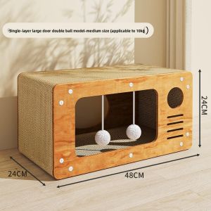 HELLOLEIBOO | Scratch Resistant Anti-Claw All-Season No Debris Cat Scratching Board