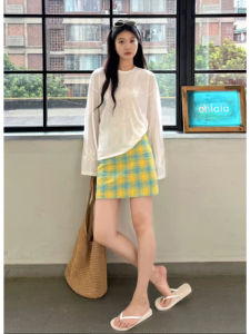 YUEZHONGWEI | White Thin Long Sleeve Womens Sunscreen T-shirt Summer Loose Feeling Air Conditioning Cover Up Top Breathable Casual Wear