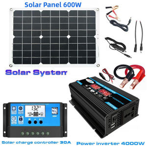 High-Performance 6000W Off-Grid Solar Power Kit: Full System with 100A MPPT Charge Controller & Pure Sine Wave Inverter