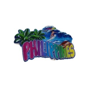 Siargao Philippines Ceramics Ref Magnets for Travel Souvenirs Fridge Magnets Decor - Surfboard Design