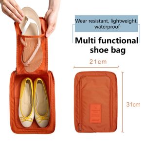 1/5pcs Multifunctional Waterproof Shoes Clothing Bag Convenient Travel Storage Bag Nylon Portable Organizer Bags Shoe Pouch