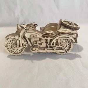Retro Tricycle DIY Car Model 3D Wooden Puzzle Toy Model Making Tool Kit Educational Toy Car Series Creative Gift