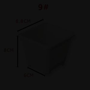 [HCM] Set 10 Chậu nhựa vuông cứng đen trắng Cozy zone-CA666