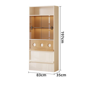 Corner Storage Display Cabinet Modern Minimalist Wall Leaning