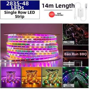 YUANMUXUAN | Waterproof Colorful Changing Neon Strip 220m Light Strip