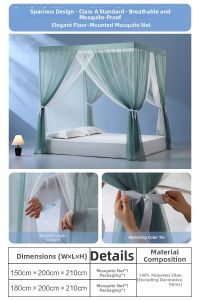 Mercury | Mosquito Repellent Bed Mosquito Net Stand Type