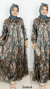Dress Wanita Terbaru 2023 VINTIAN DRESS BAHAN ARMANY SIL Gamis Wanita Muslimah Kondangan Modis