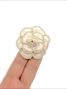 Elfindo-251 Bros Hijab Motif Bunga Mutiara Anti Karat Aksesoris Wanita Trendy