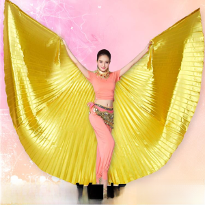 20240 Belly Golden Skin Dance Wings Props Adult Arm Wings Golden Wing Dancing Dress 6 Performance 0 Degree Golden Wings Color Wings