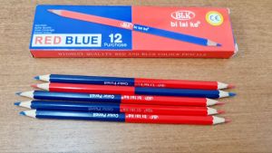 BLK RED BLUE COLOUR PENCILS / PENSIL TUKANG JAHIT / KAPUR PENSIL TUKANG JAHIT MERAH & BIRU 2 IN 1 / Sewing Machine Parts & Accessories(READY STOCK)