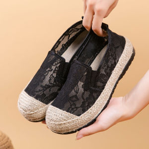 YIDISEN | Lace Mesh Easy Wear Womens Boat Shoes