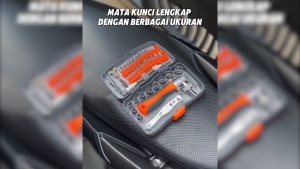 Obeng Kunci Socket Ratchet 38pcs Set Screwdriver Household Repair Tools 2880A