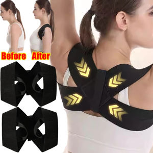 Adjustable Back Shoulder Posture Corrector Belt Clavicle Spine Support Reshape Your Body Home Office Sport Upper Back Neck Brace