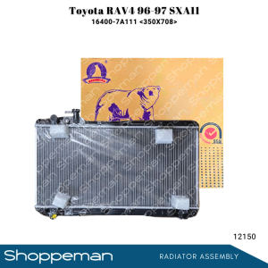 12150 TOYOTA RAV4 RAV-4 1996-1997 SXA11 RADIATOR ASSEMBLY M/T 350x708x26mm PA26 1ROW 16400-7A111