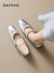 Daphne | Ballet Mary Jane French Soft-soled Chunky Heel Pointed Toe Court Shoes