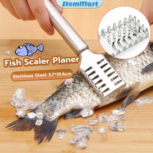 ItemMart Fish Scale Remover Stainless Steel Scaler Planer Cover Creative Kitchen Tools