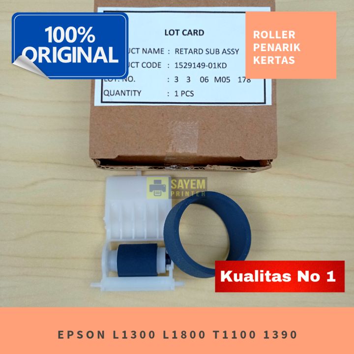 Asf Roller Penarik Kertas Epson L1300 L1800 1390 T1100 Asli Karet Halus Lazada Indonesia 9908