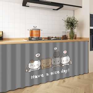 HUAJIANYU | Sliding Rail No-drill Dust-proof Cabinet Curtain