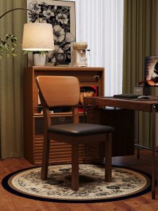 MU FENG ZHI NAN | Soft-padded Real Wood Chair