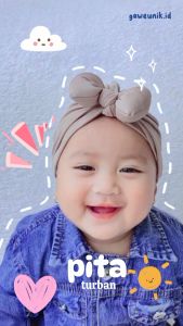 Pita Turban | Turban Anak Turban Baby Turban bayi Turban anak perempuan Turban Newborn Turban Bunga Turban Lucu Turban cantik Turban anak 2 tahun Turban anak 3 tahun Turban anak 4 tahun Turban spandek Turban kaos Turban bagus Turban pompom
