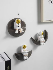 Astronaut Background Wall Decorations Childrens Room Wall Hanging Decorations Living Room Bedroom Space Man 3D Wall Decorations
