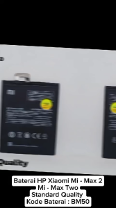 Baterai Xiaomi Xiomi Mi Max2 MiMax2 Mi Max 2 BM50 BM 50 Ori Batrai OEM Batre HP Original Double Power
