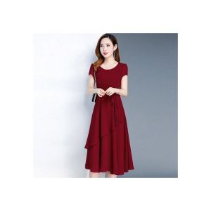 HUAXUNRAN | Slimming Youthful A-line Maxi Dress