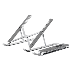 RIKSOIN | Foldable Adjustable Height Portable Carbon Steel Laptop Stand for Heat Dissipation