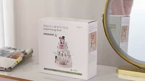 Cubie Rak Kosmetik Putar 360 Derajat Kotak Penyimpanan Kosmetik Multifungsi