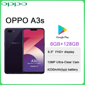 OPPO | OPPO A3s 6GB+128GB 4G LTE Smartphone 13MP HD Camera 4230mAh Big Battery Dual SIM EU US Version New Arrival Android Mobile Phone