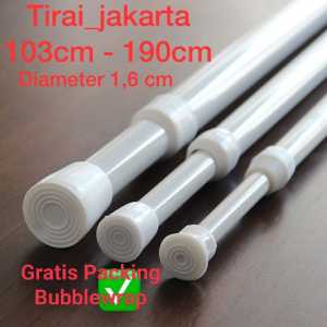 Tiang Gorden Fleksibel / PIPA TONGKAT FLEKSIBEL 103cm - 190cm /TONGKAT HOLDEN/TONGKAT AJAIB/ TIANG PIPA AJAIB / Tiang serbaguna /TIANG KAMAR MANDI/TONGKAT PIPA AJAIB/TONGKAT KOLONG DAPUR/TONGKAT FLEKSIBEL AJAIB/TIANG KOLONG DAPUR GORDEN