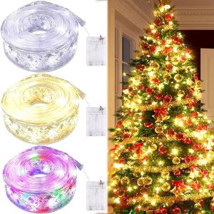 4M Christmas Ribbon Lights: Glowing Bowknot Decoration & DIY Hanging Pendant
