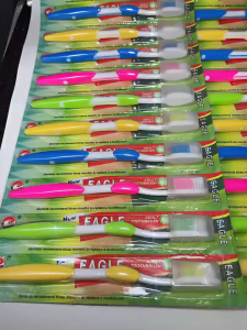EAGLE TOOTHBRUSH 12PCS FAMILY PACK SOFT ELASTIC GUM CARE ADULT