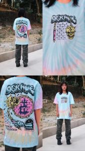 DGRAVE CREATIONS FLAIL TIE DYE T-SHIRT