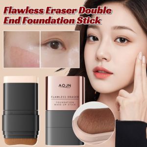 Lightweight Concealer Eraser Flawless Eraser Double End Foundation Stick Long Lasting Concealer Stick With Brush Water Light Foundation Stick