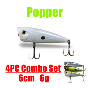 Fishing Lure Fishing Starter Lure Kit Hard Bait VIB Bait Popper Minnow Grank Bait  Pencil For Freshwater Seawater Lake