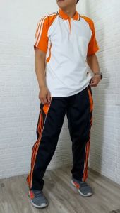 Setelan Baju Olahraga Pria Lengan Pendek / Seragam Olahraga