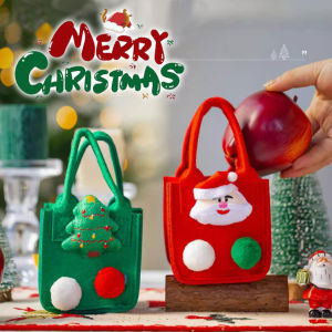 Santa Claus phim hoạt hình Đồ trang trí Cây giáng sinh Apple năm mới Túi quà giáng sinh yespery túi kẹo Túi nỉ quà tặng cho bé Đêm Trước đồ cung ứng trang trí