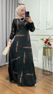 GAMIS TWILL PREMIUM KANCING REMPEL || BUSUI FRIENDLY || GAMIS || HOMEDRES || BATIK INAYAH