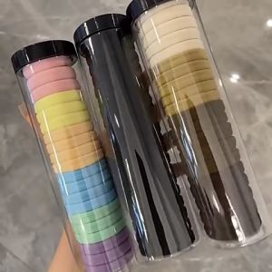 Set 20 thun cột tóc có ống đựng thun buộc tóc nữ dễ thương và tiện lợi