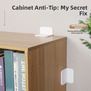 ZHIZHOU | Anti-tip Fixing Device No Drilling Shoe Racks Bookcases Cabinets Protection