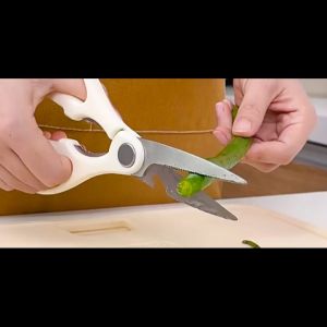 GOLIFE Kitchen Scissors Cook Tool Heavy Duty Food Scissors Stainless Steel Multifunctional Cut Meat Vegetables