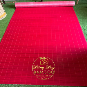 Mành Tăm Trúc Đỏ Ngang 12m 2m Cao 2m 3m Phụ Kiện Decor Tết Background Phông Nền Check In Mành Tre Đỏ Tự Nhiên Phong Thủy Trang Trí Tết Đón Tài Lộc