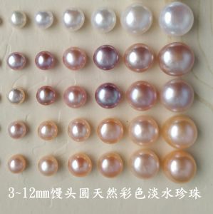 Bông Tai Đá Ngọc Trai Nước Ngọt Thiên Nhiên Kích Thước Lớn Bán Xuyên