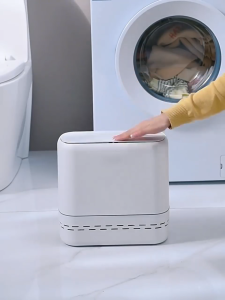 Deli Vusign 10/16/17/20L Smart Trash Can Negative Pressure Suction Waterproof Toilet Dustbin