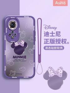 Gradient Silicone Liquid Phone Case for Honor 50 pro 70 60 Se 90 New Model V40 Cute Cartoon Protective Cover for Women