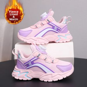 Bobdog | Rotary Buckle Fleece Lined Warm Winter Girls Sports Shoes
